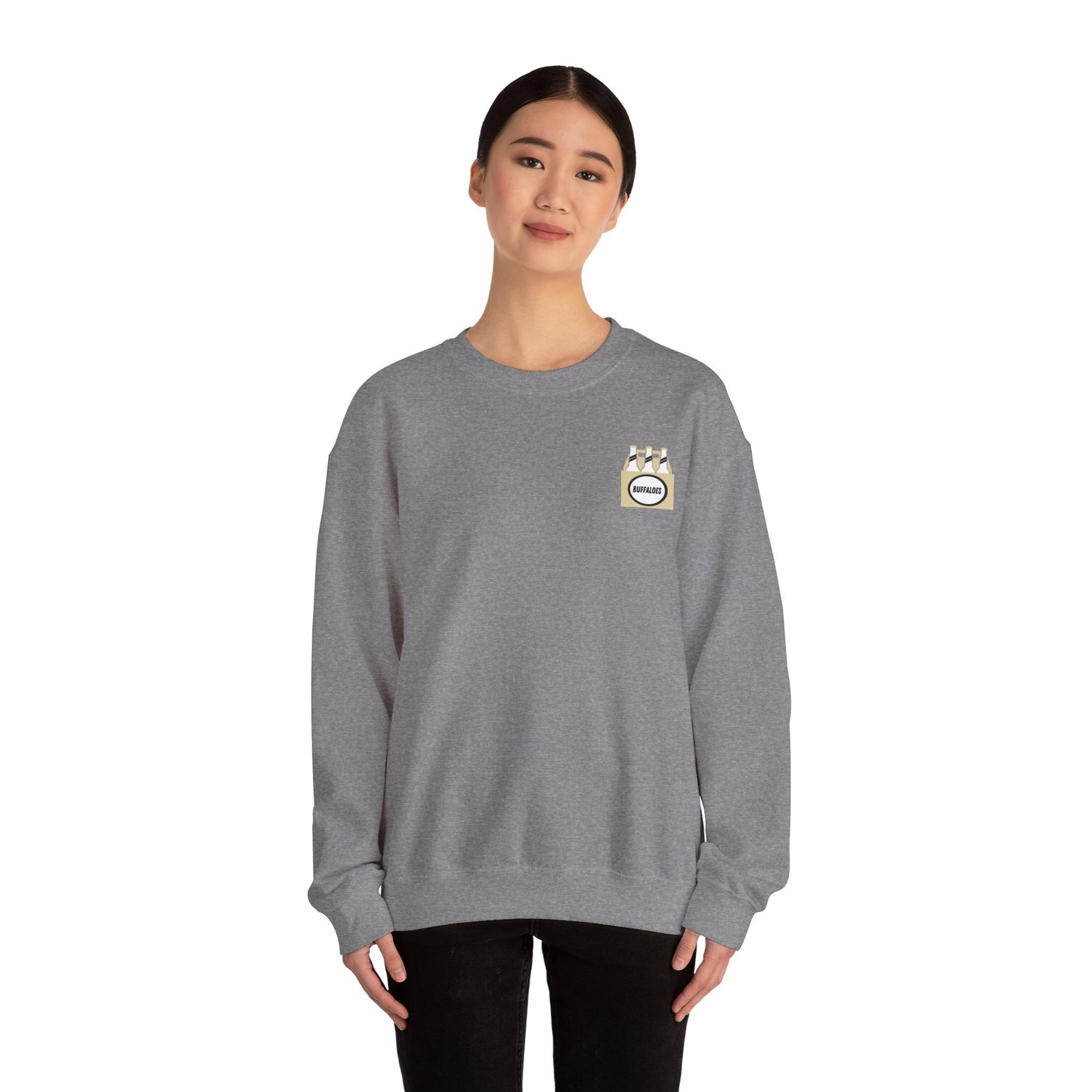 BUFFALOES beer bottle Crewneck Sweatshirt