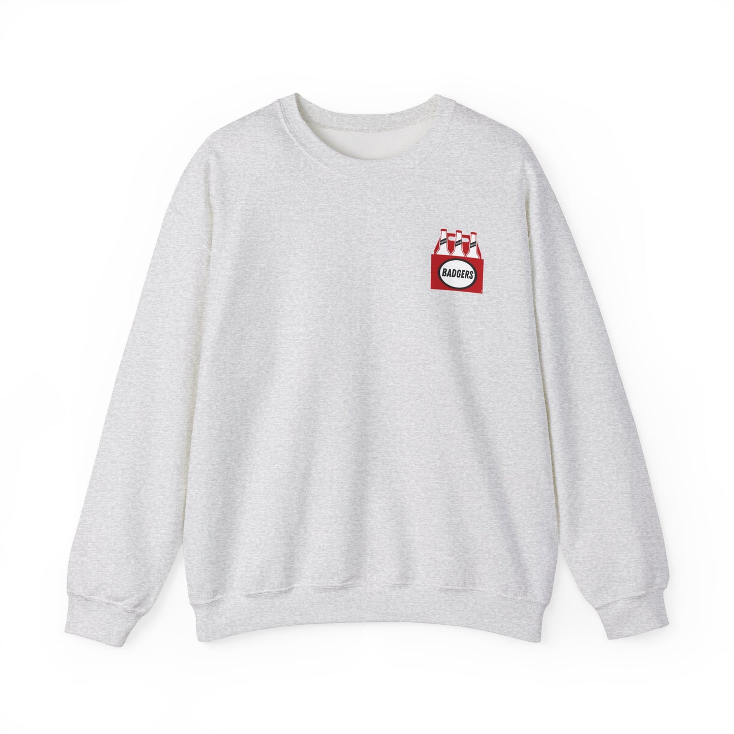 BADGERS beer bottle Crewneck Sweatshirt