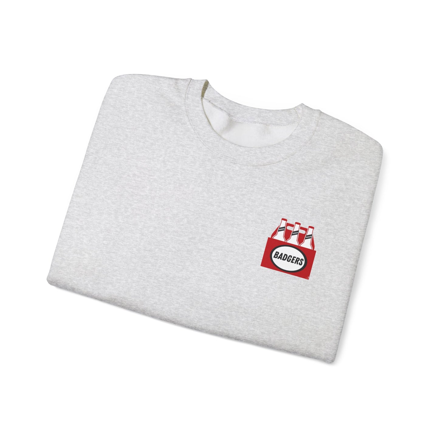 BADGERS beer bottle Crewneck Sweatshirt