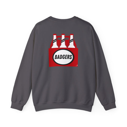 BADGERS beer bottle Crewneck Sweatshirt