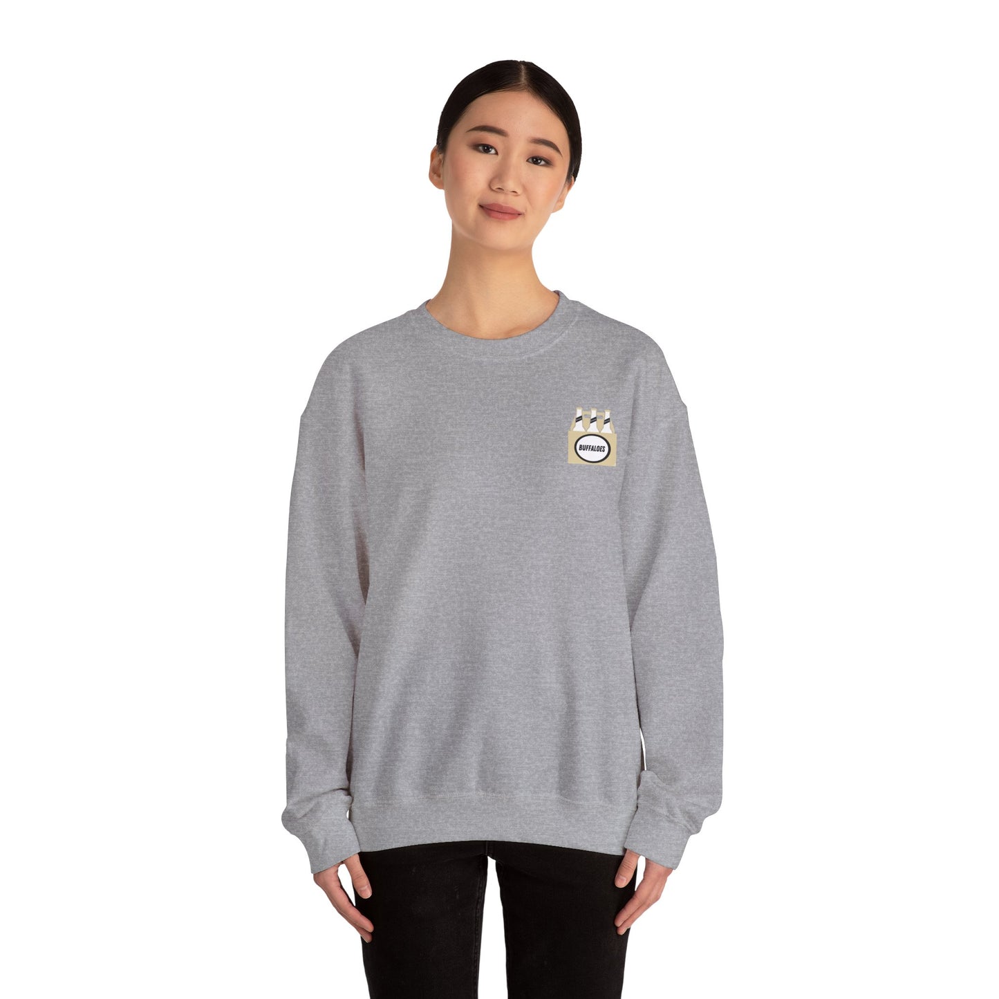 BUFFALOES beer bottle Crewneck Sweatshirt