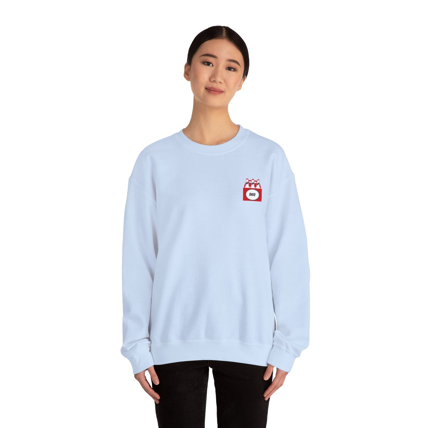 OHIO beer bottle Crewneck Sweatshirt