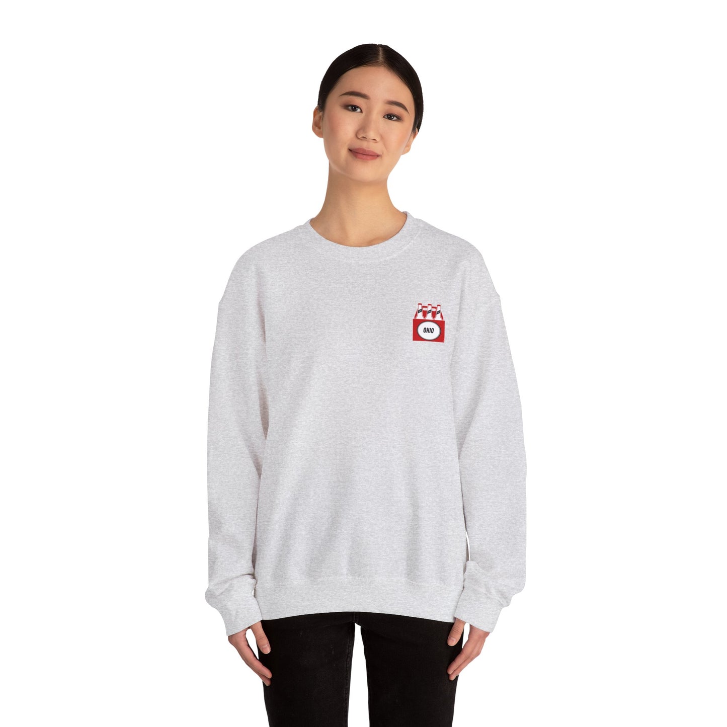 OHIO beer bottle Crewneck Sweatshirt