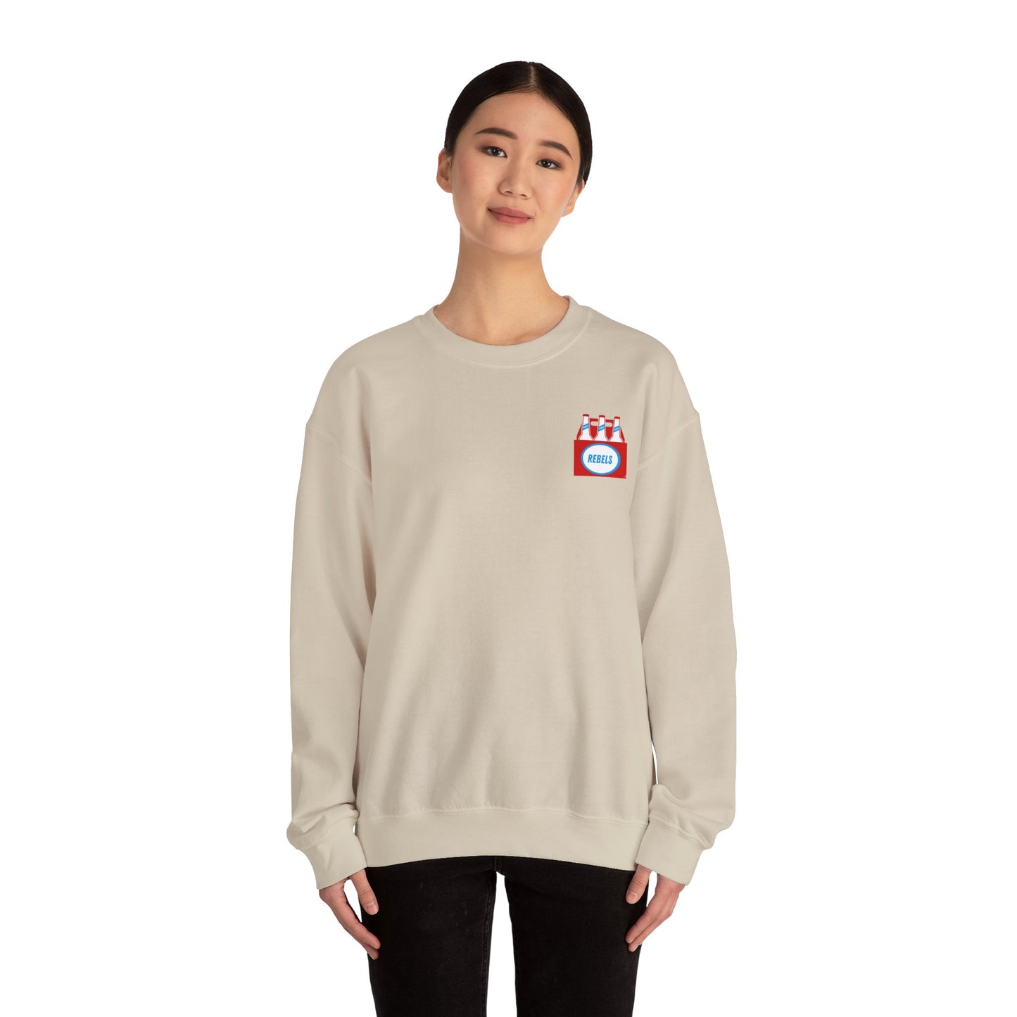 REBELS beer bottle Crewneck Sweatshirt