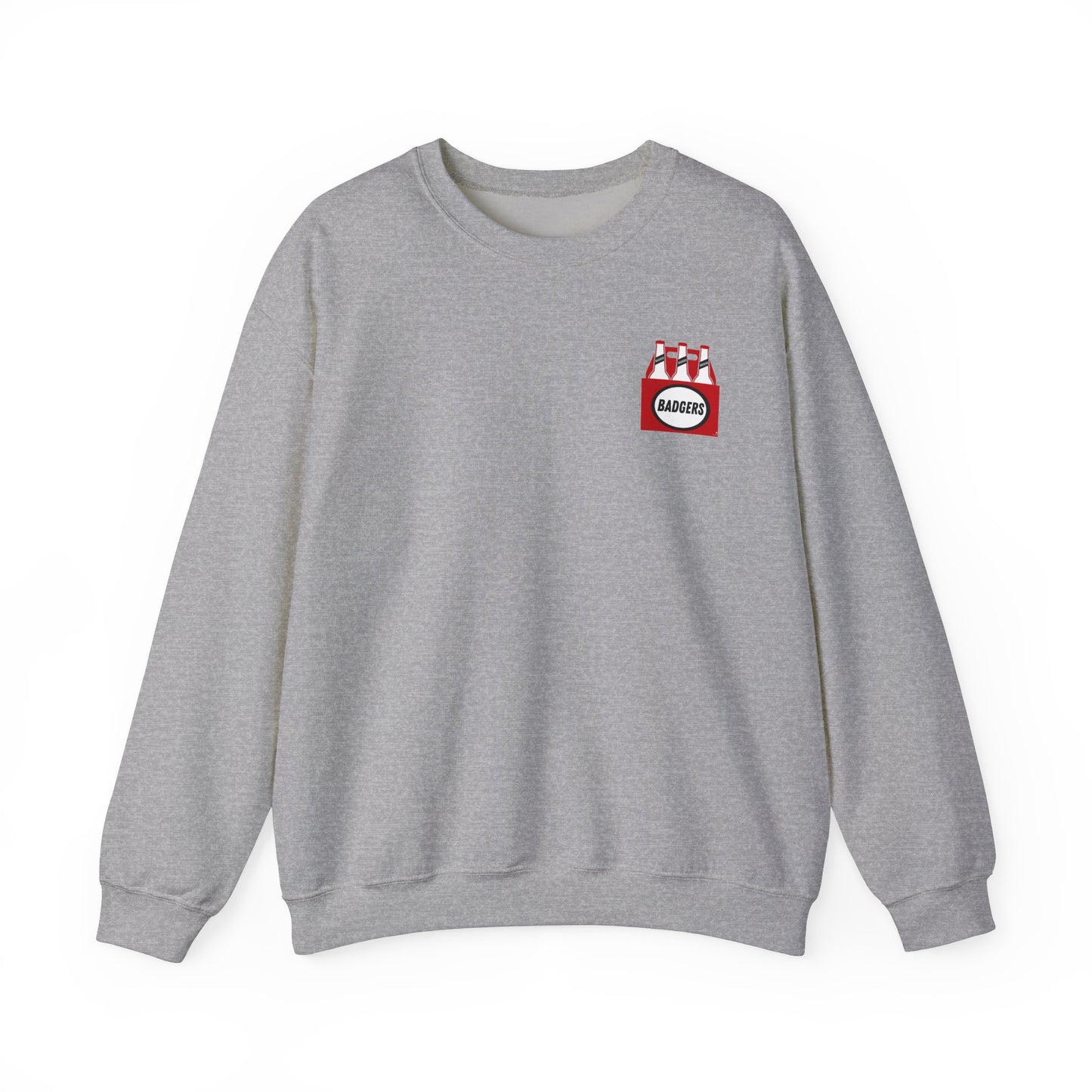 BADGERS beer bottle Crewneck Sweatshirt