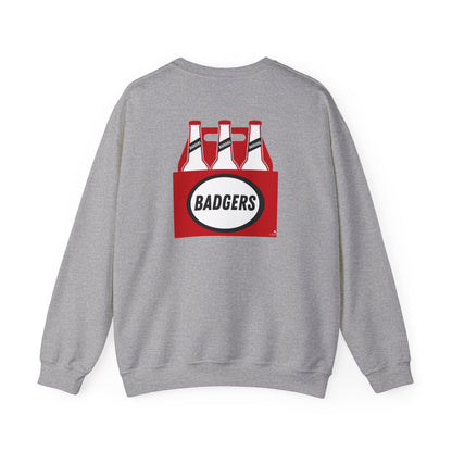 BADGERS beer bottle Crewneck Sweatshirt