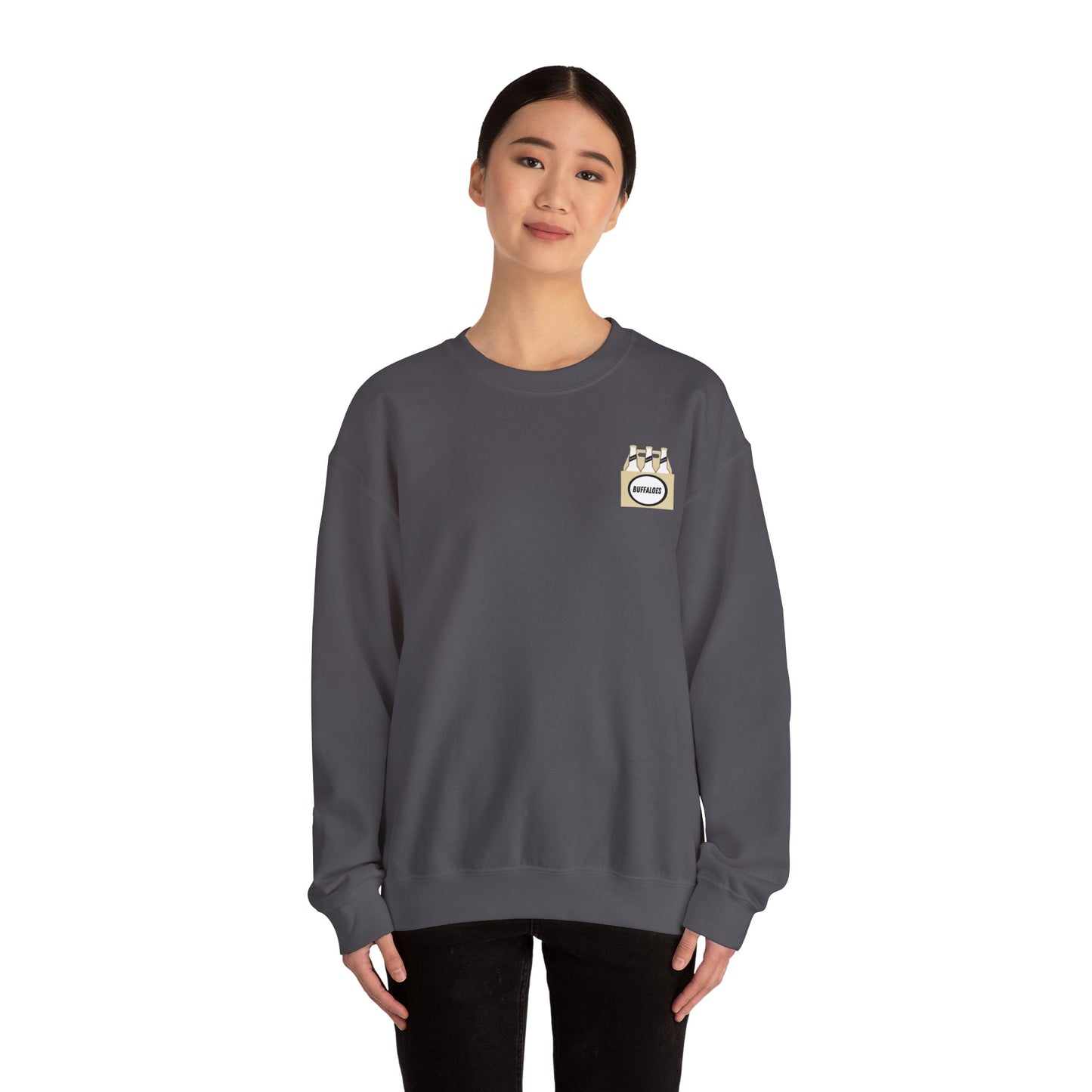 BUFFALOES beer bottle Crewneck Sweatshirt