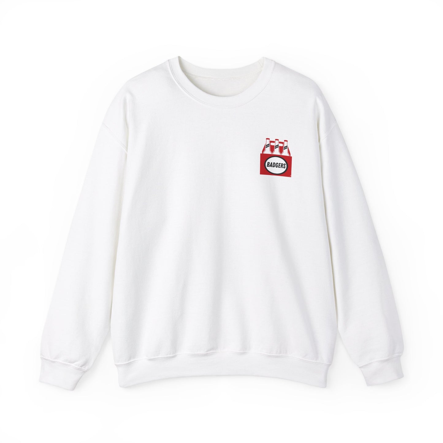 BADGERS beer bottle Crewneck Sweatshirt