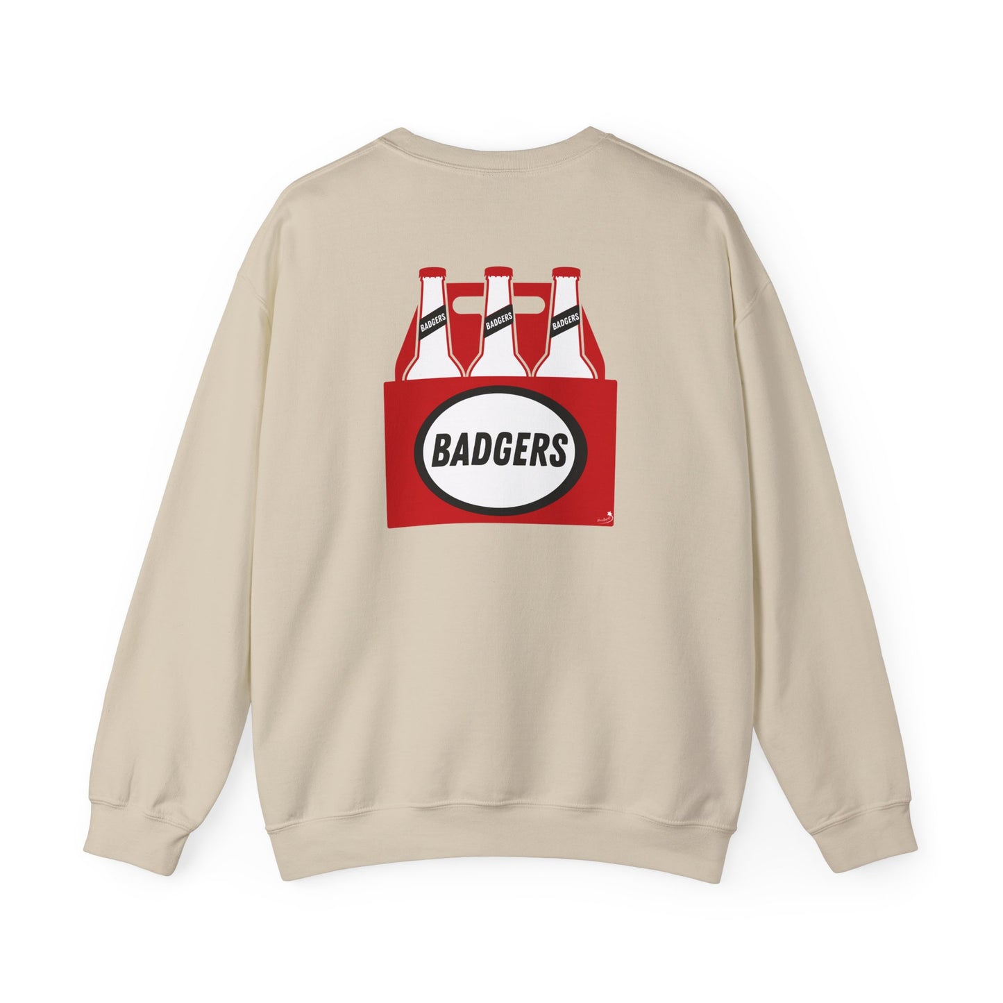 BADGERS beer bottle Crewneck Sweatshirt