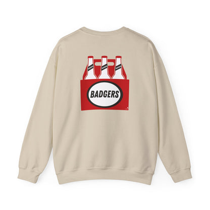 BADGERS beer bottle Crewneck Sweatshirt