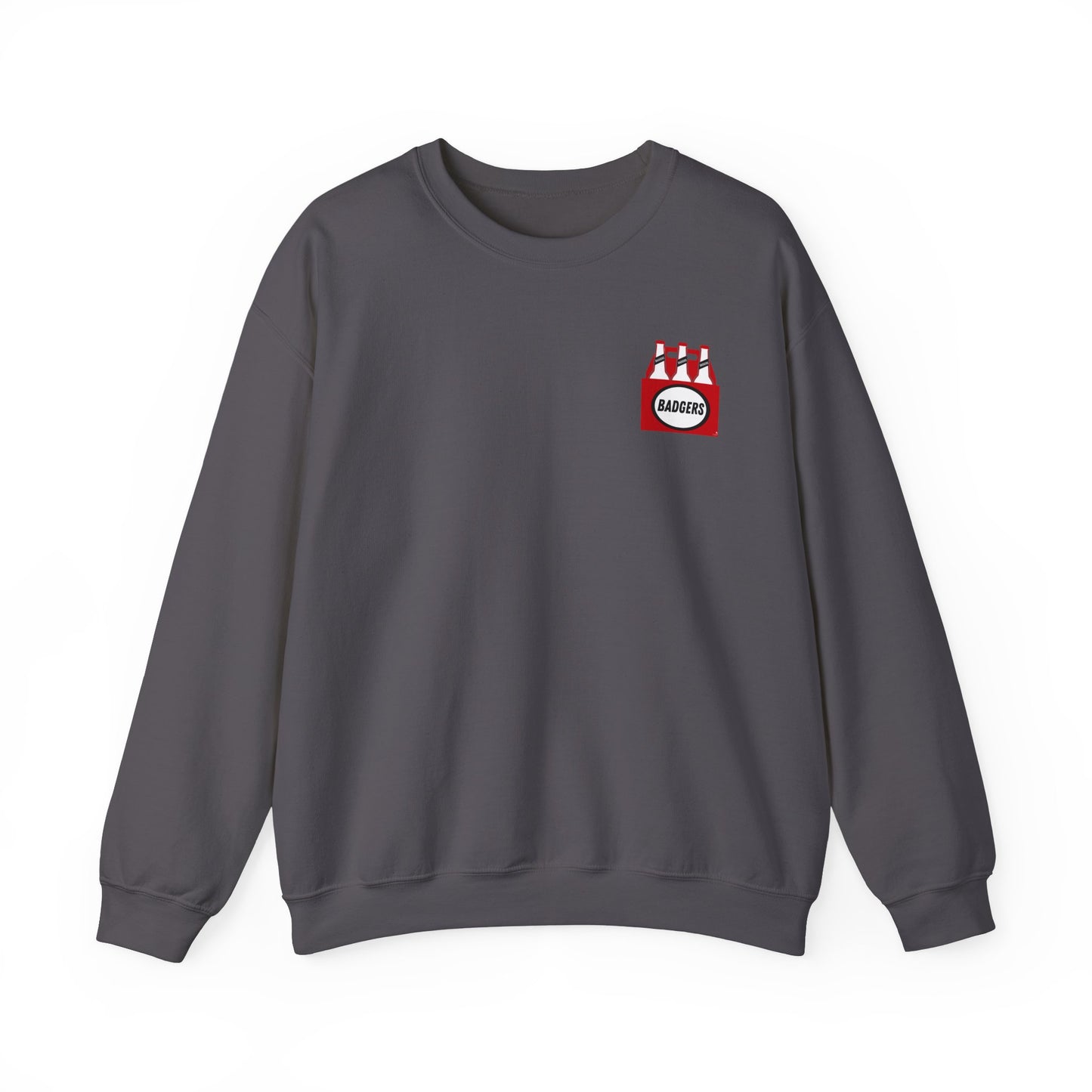 BADGERS beer bottle Crewneck Sweatshirt